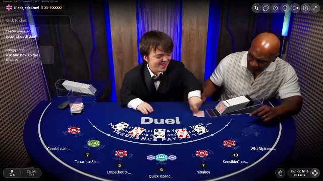 Players win big at Mike Tyson blackjack table at Duel Casino